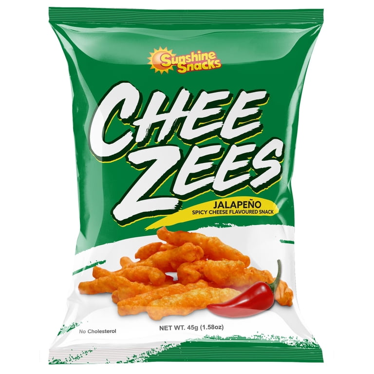 SUNSHINE SNACKS CHEE ZEES JALAPENO CHEEZE SNACK 1.48 OZ (42 G
