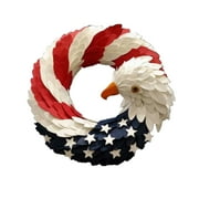 SUNSIOM American Eagle Wreath for Door Americana Wreath Patriotic Wreath 4th of July Decorating Summer Wreaths