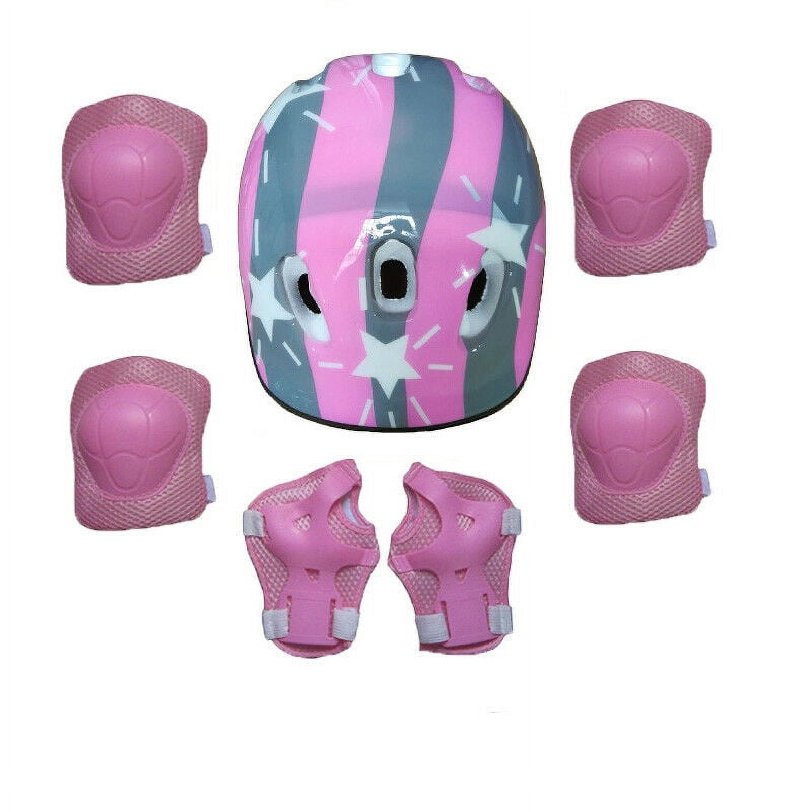 SUNSIOM Boys Girls Kids Safety Helmet Knee Elbow Pad Set For Cycling Skate Bike Use
