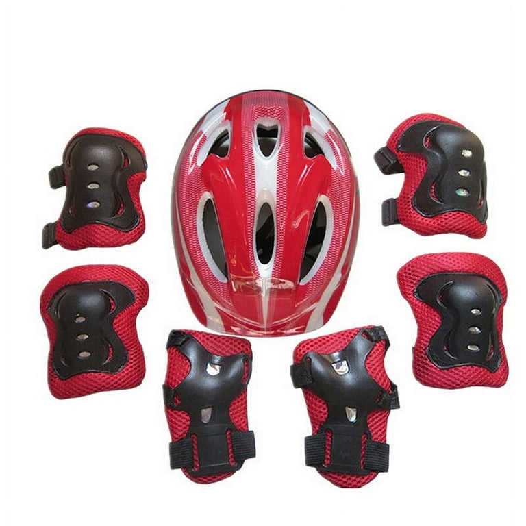 Sunsiom boys girls kids safety helmet & knee & elbow pad set for cycling skate bike use hotsell
