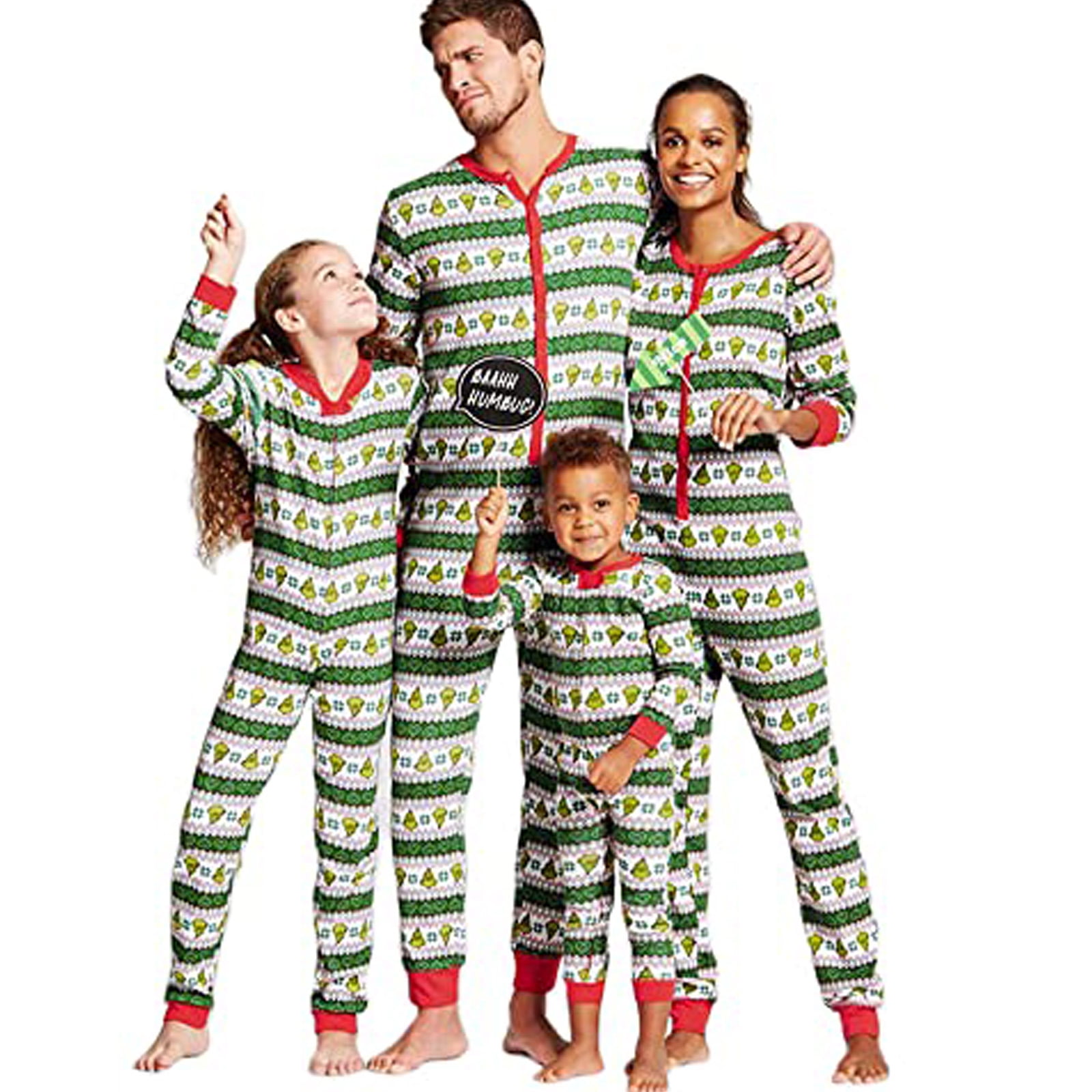 SUNSIOM Matching Family Christmas Onesie Pajamas Set Christmas PJ's ...