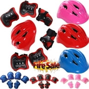 SUNSIOM Professional Protection Helmet Elbow Pads Knee Pads Set For Kids Sports New