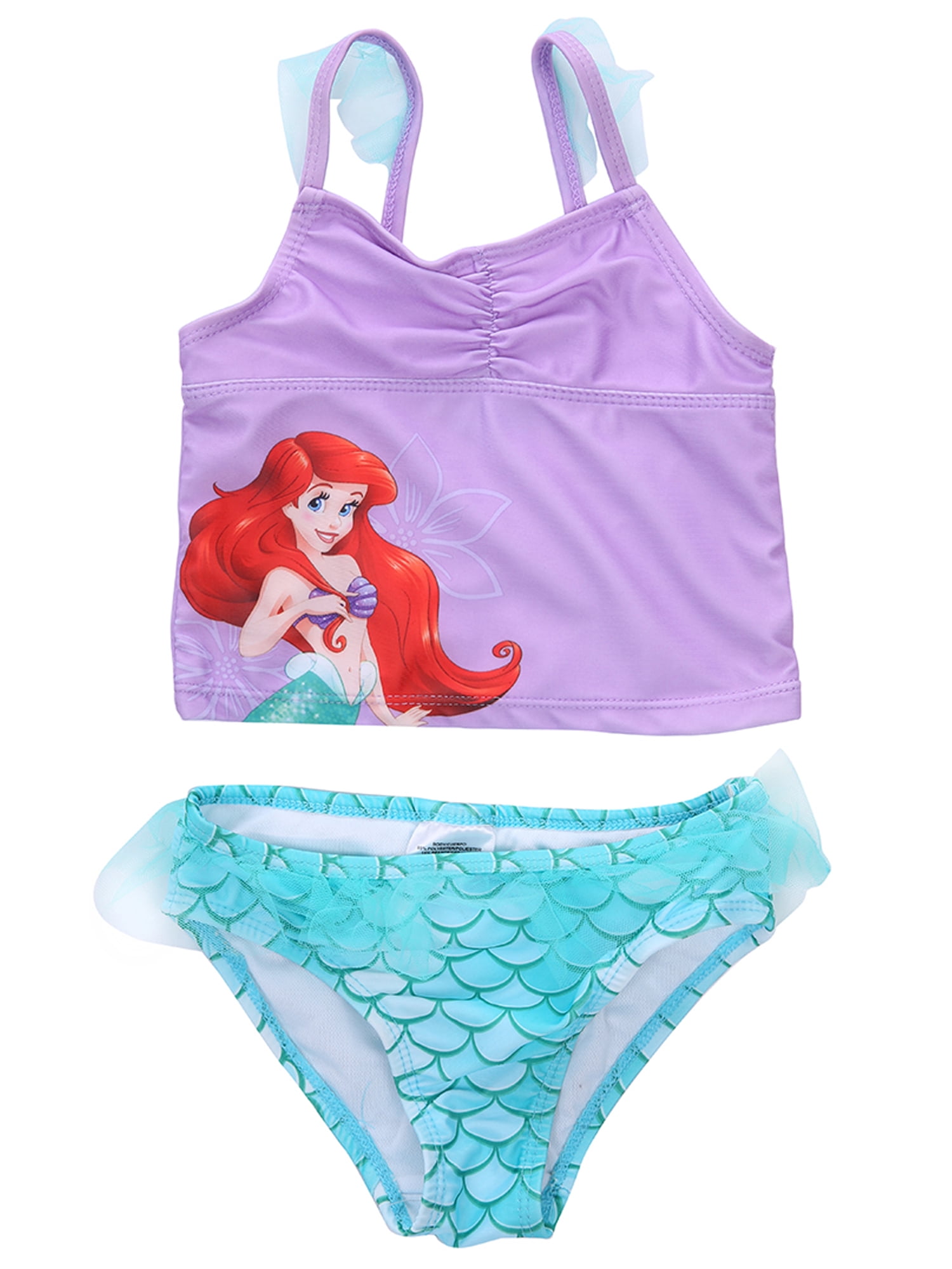 SUNSIOM Toddler Girls Princess Mermaid Tankini Set, 2-Piece, Size 2-5T