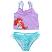 SUNSIOM Toddler Kids Girl 2pcs Tankini Set Princess Mermaid Tank Top+Swim Bottom Set