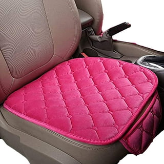 seemehappy Bling Girly Purple Car Seat Covers Full Set for Women Leather  and Silk Front and Rear Seat Cushions Universal Fit (Purple-Basic)