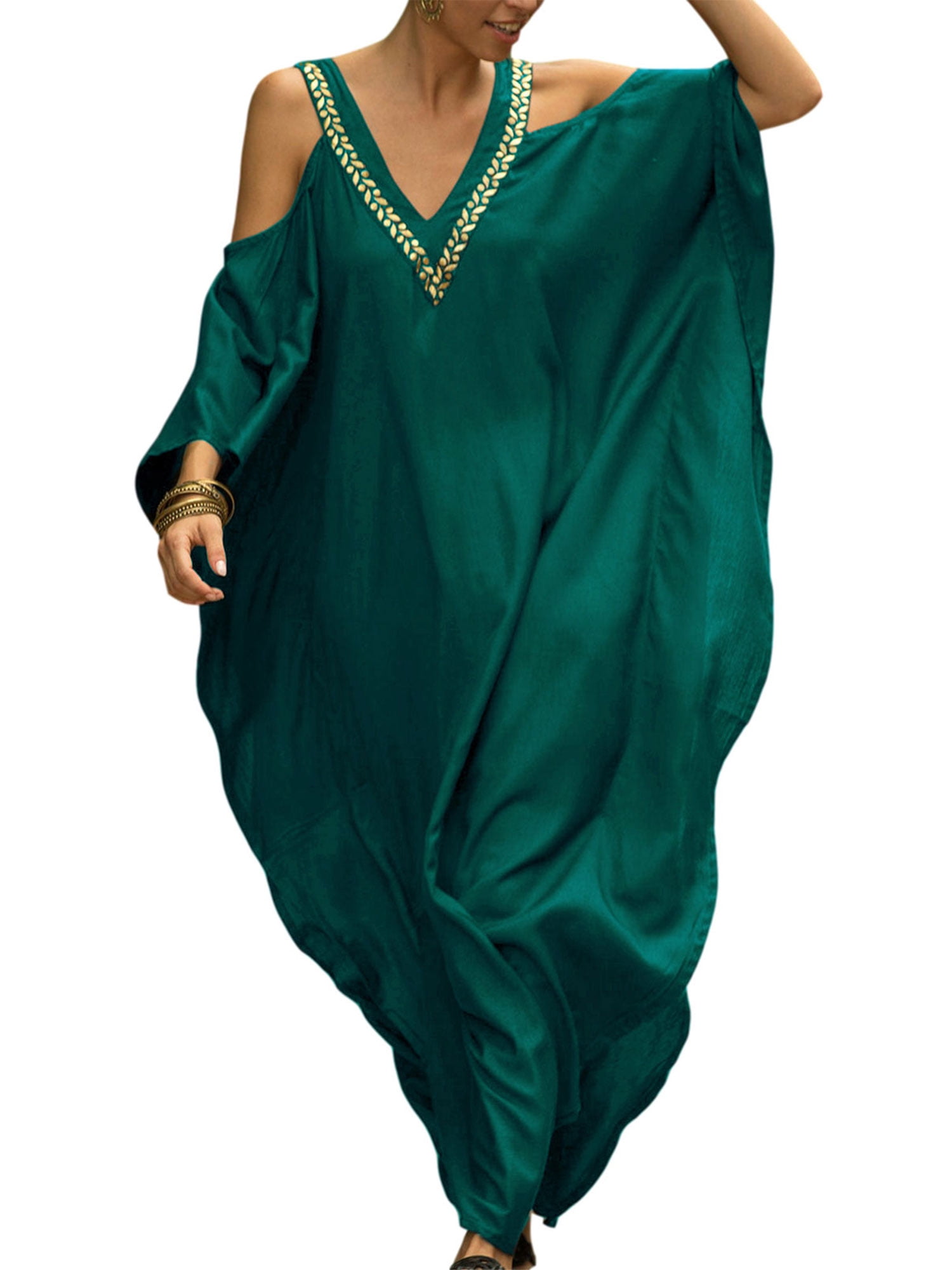 Cold shoulder hotsell kaftan dress