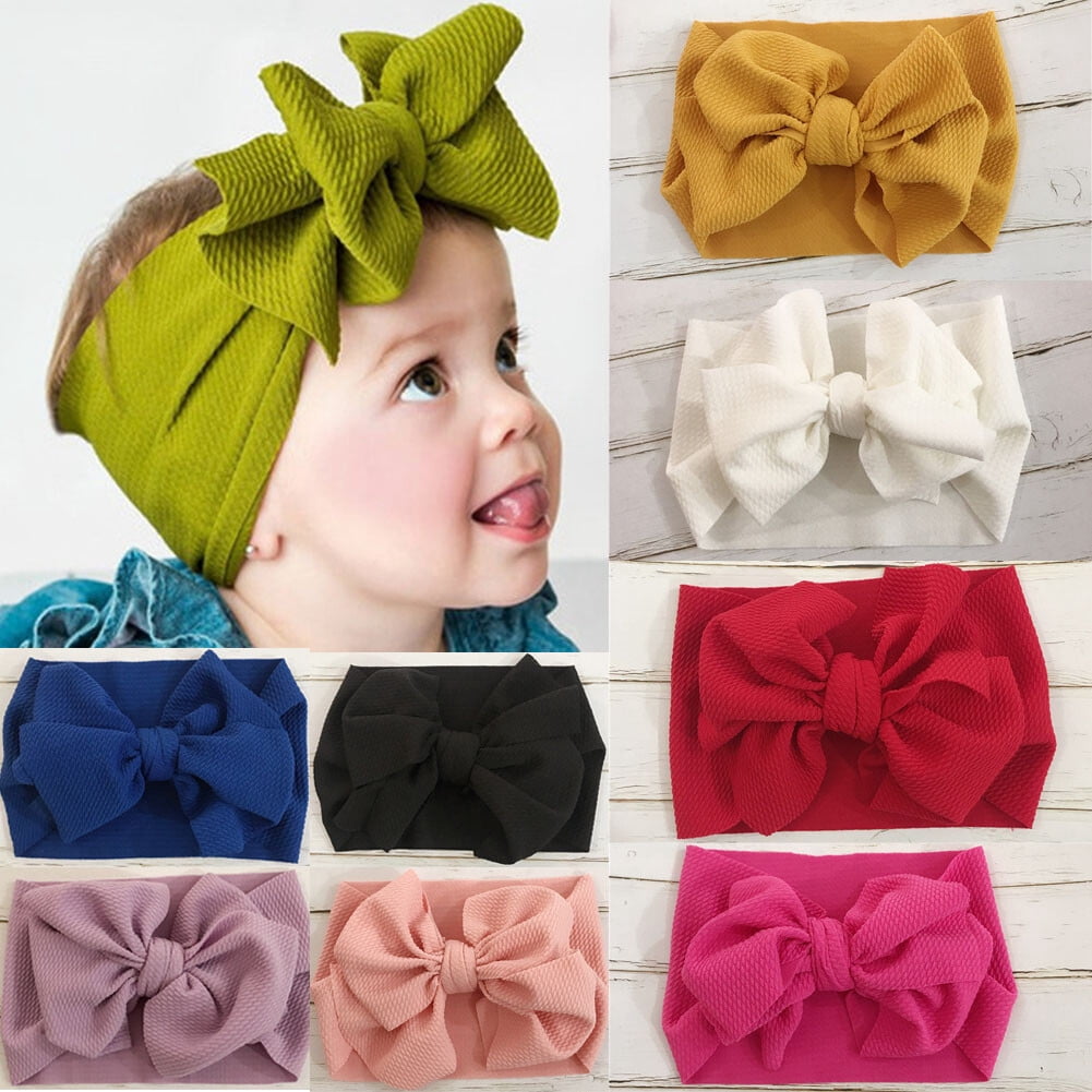 SUNSION Baby Kid Newborn Infant Princess Big Bow Turbon Knot Headband ...