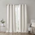 thumbnail image 1 of SUNSMART Polyester Printed Faux Silk Total Blackout Window Panel Pair SS40-0136, 1 of 7