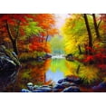 thumbnail image 1 of SUNSOUT INC - Autumn Sanctuary - 1000 pc Jigsaw Puzzle by Artist: Charles White - Finished Size 20" x 27" - MPN# 48535, 1 of 4
