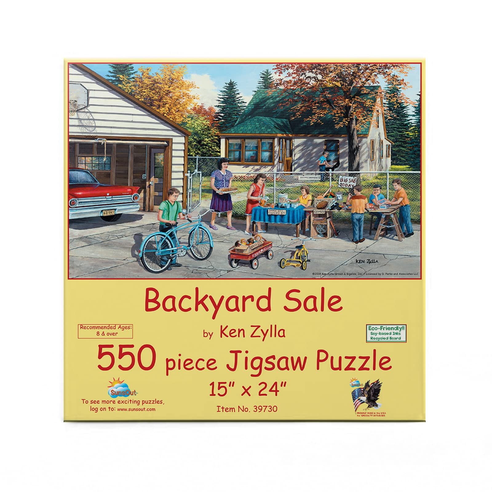 SUNSOUT INC - Backyard EC36 Sale - 550 pc Jigsaw Puzzle SUNSOUT INC - Backyard EC36 Sale - 550 pc Jigsaw Puzzle