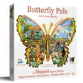 thumbnail image 1 of SUNSOUT INC - Butterfly Pals - 1000 pc Shaped Jigsaw Puzzle by Artist: Lori Schory - Finished Size 24" x 35" - MPN# 97068, 1 of 5