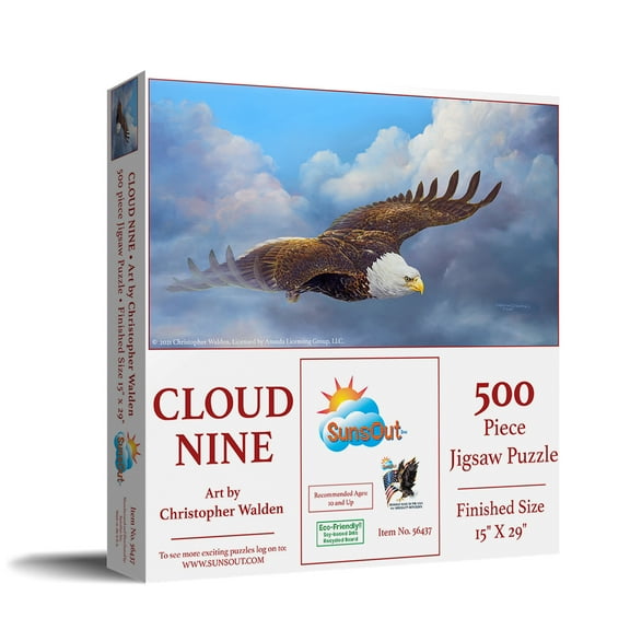 SUNSOUT INC - Cloud Nine - 500 pc Jigsaw Puzzle by Artist: Christopher Walden - Finished Size 15" x 29" - MPN# 56437