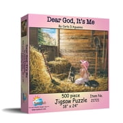 SUNSOUT INC - Dear God Its Me - 500 pc Jigsaw Puzzle by Artist Carla DAguanno - Finished Size 18" x 24" - MPN# 21721
