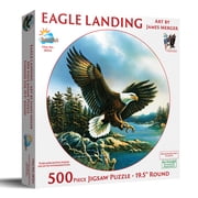 SUNSOUT INC - Eagle Landing - 500 pc Jigsaw Puzzle by Artist James Meger - MPN # 28354