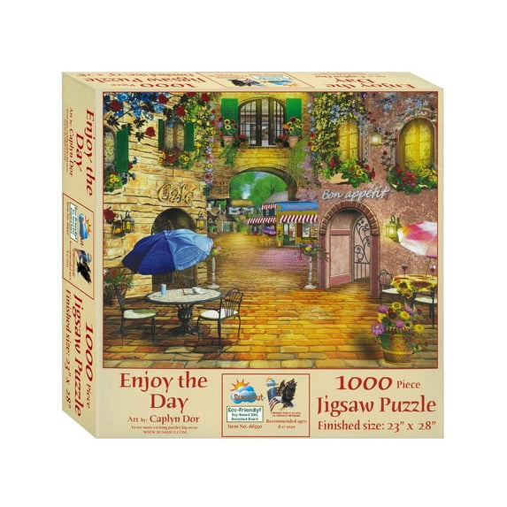 SUNSOUT INC - Enjoy the Day - 1000 pc Jigsaw Puzzle by Artist: Caplyn Dor - Finished Size 23" x 28" - MPN# 66550