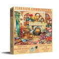 thumbnail image 1 of SUNSOUT INC - Fireside Embroidery - 1000 pc Large Pieces Jigsaw Puzzle by Artist: Kim Jacobs - Finished Size 27" x 35" - MPN# 23447, 1 of 5