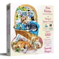 thumbnail image 1 of SUNSOUT INC - Free Kitties - 1000 pc Special Shape Jigsaw Puzzle by Artist: Lori Schory - Finished Size 26.5" x 36.5" - MPN# 97058, 1 of 5