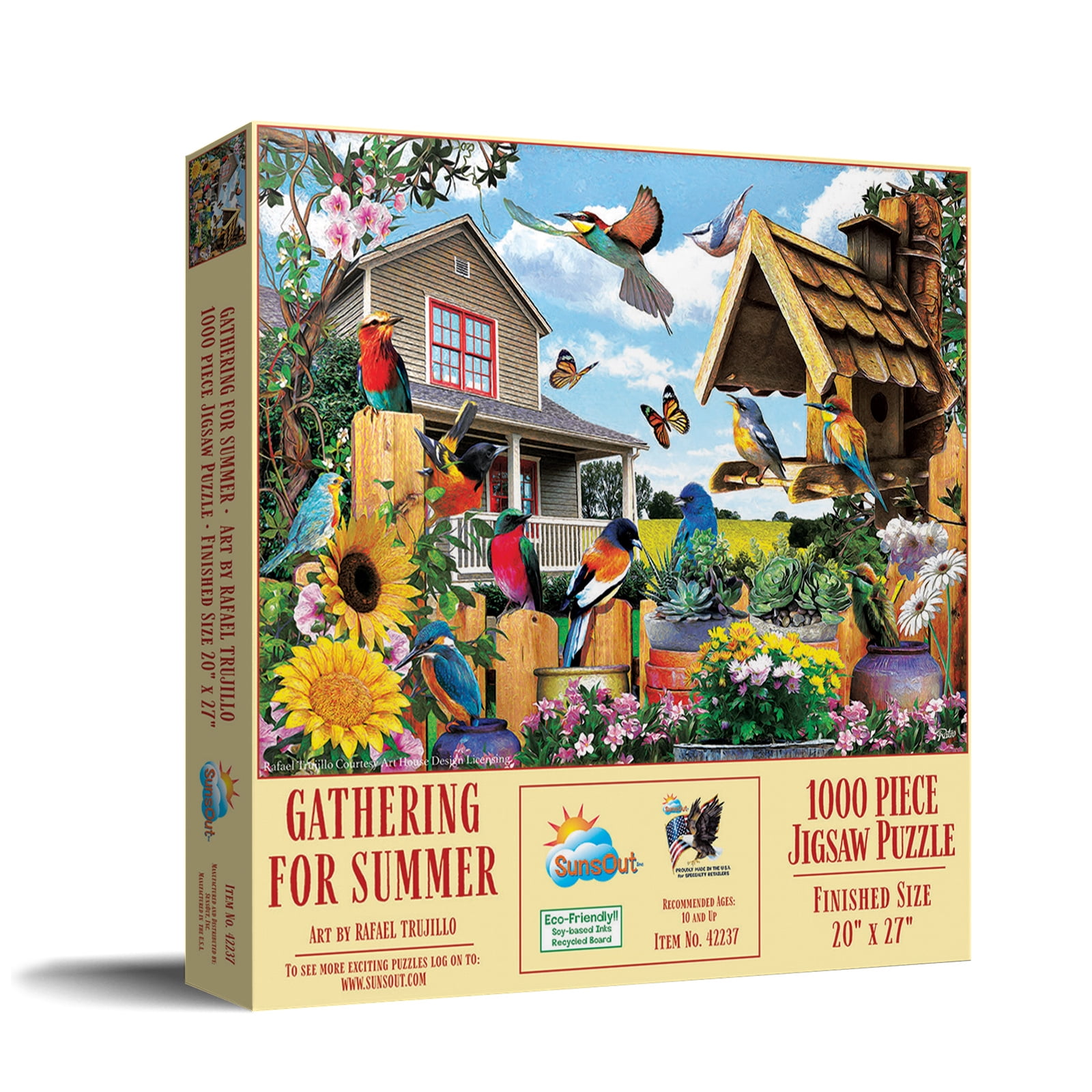 SUNSOUT INC - Gathering for Summer - 1000 pc Jigsaw Puzzle by Artist ...