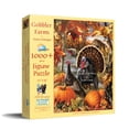 thumbnail image 1 of SUNSOUT INC - Gobbler Farms - 1000 pc Large Pieces Jigsaw Puzzle by Artist: Dona Gelsinger - Finished Size 27" x 35" Thanksgiving - MPN# 57142, 1 of 6