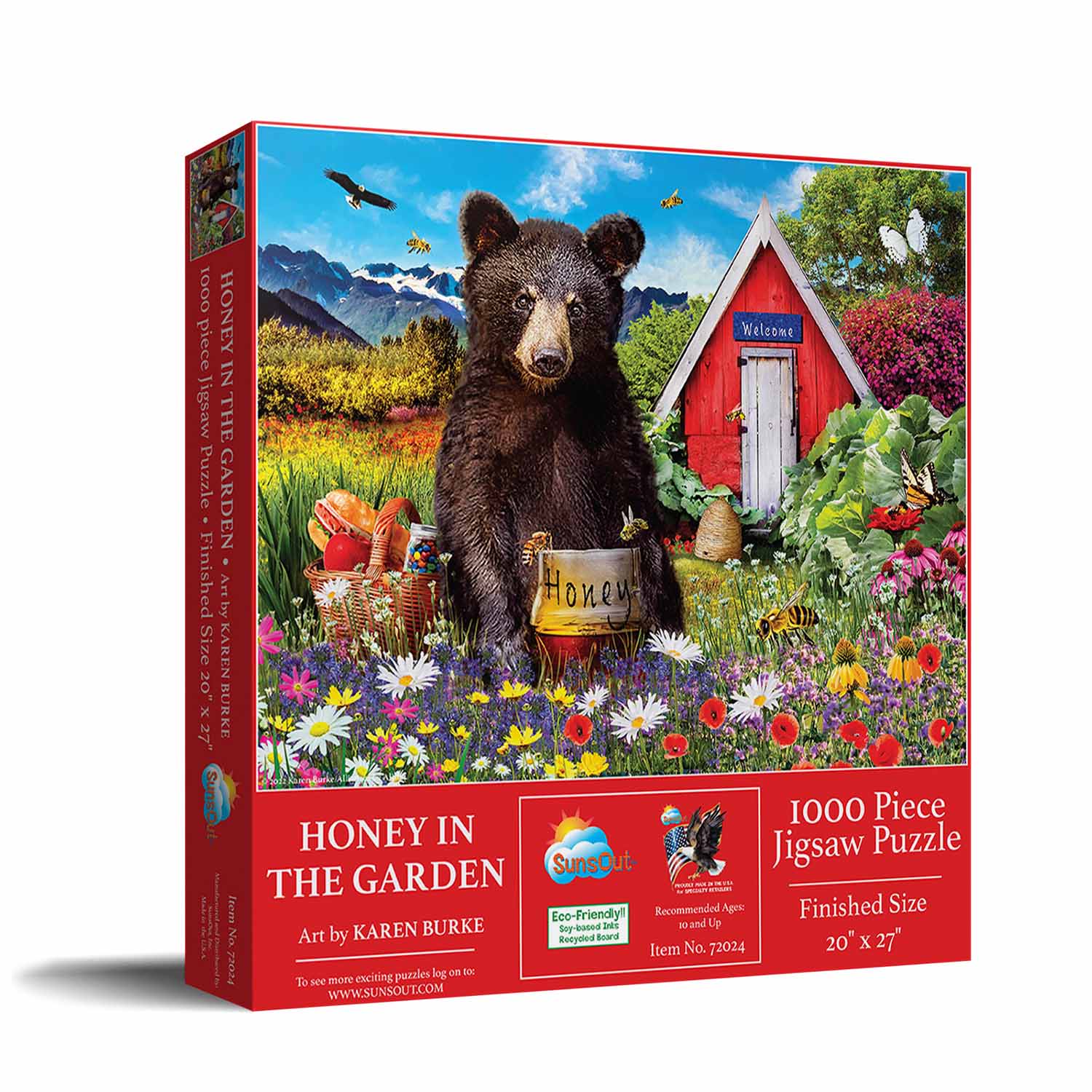 SunsOut Conservatory Garden Canines 1000 Piece Jigsaw Puzzle By Karen Burke