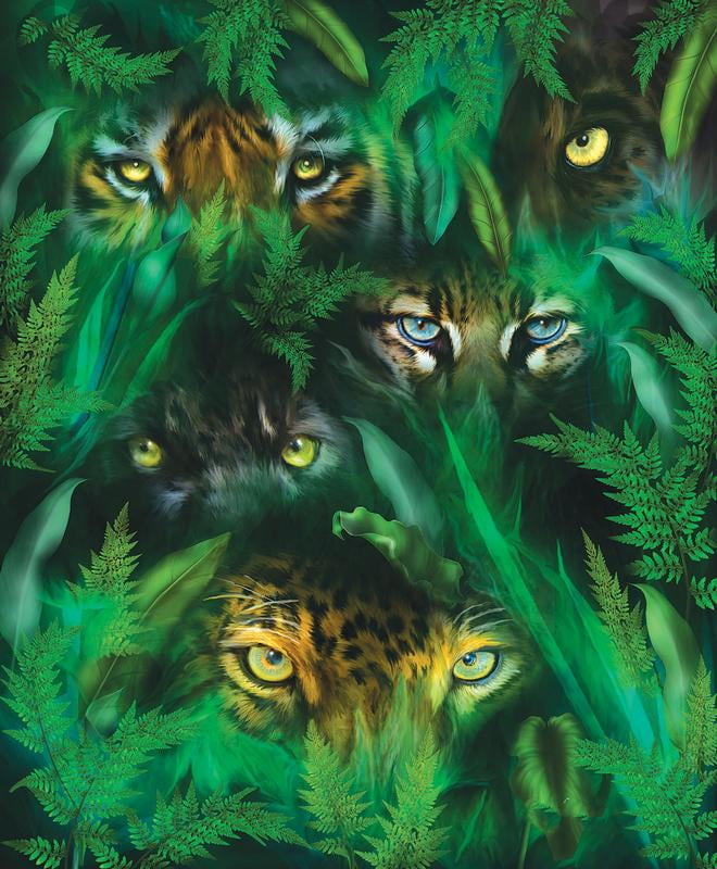 SUNSOUT INC - Jungle Eyes - 1000 pc Jigsaw Puzzle by Artist: Carol ...