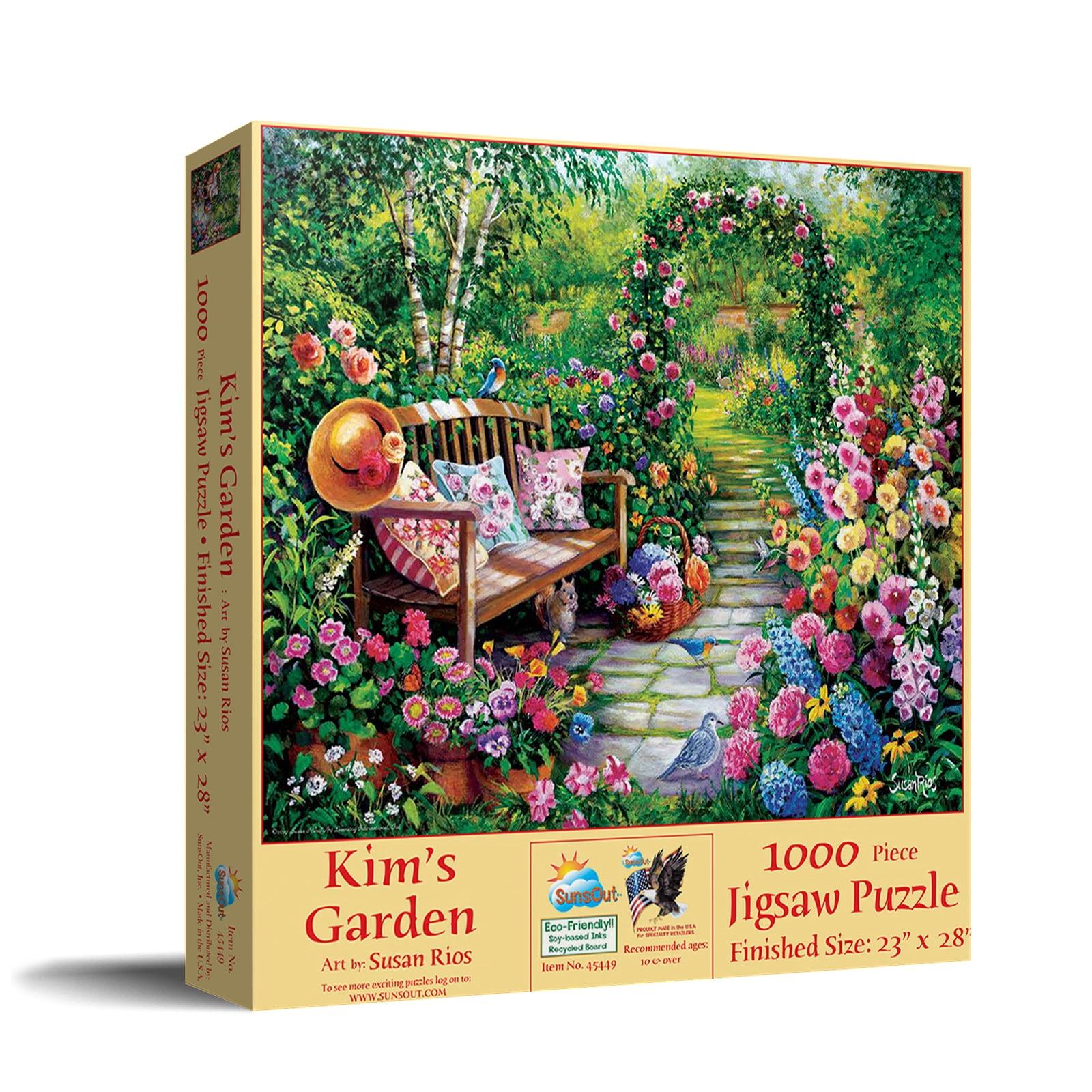 SUNSOUT INC - Kim's Garden - 1000 pc Jigsaw Puzzle by Artist: Susan ...
