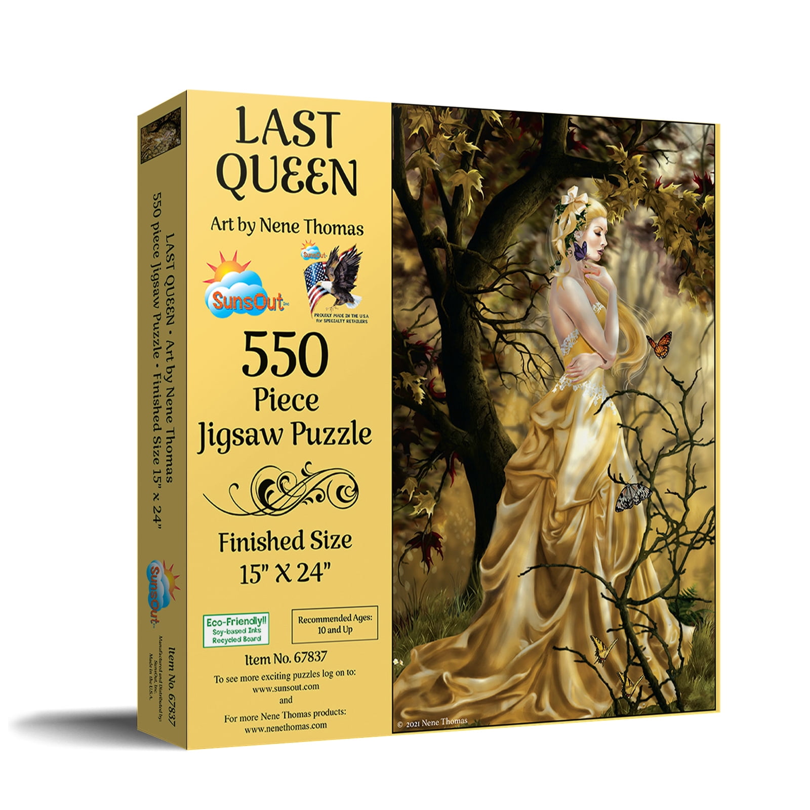SUNSOUT Puzzle 'Last Queen', 1000 Teile | 48,3 X 76,2 Cm, Kunst Von Nene Thomas | Aus Recyceltem Karton