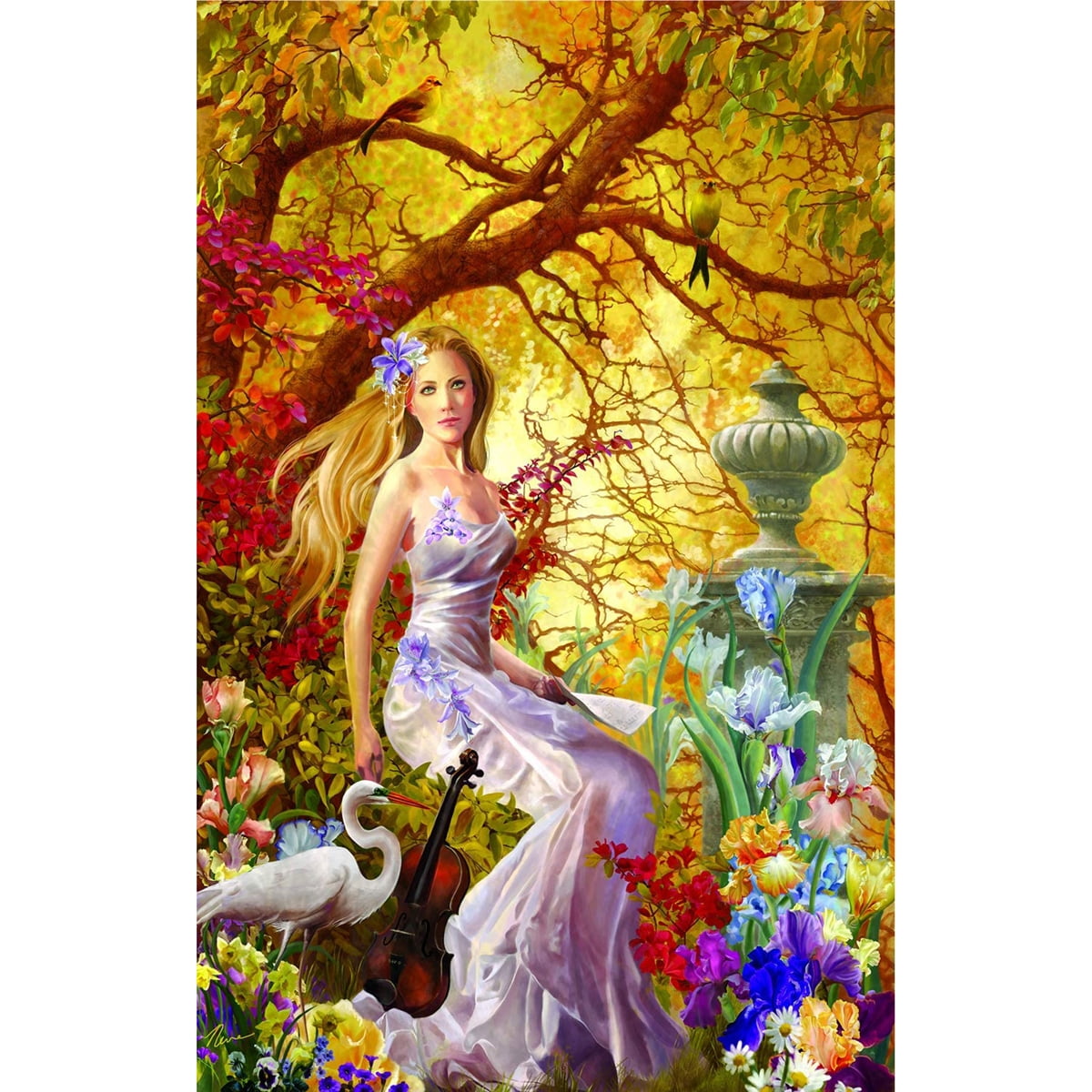 SUNSOUT INC - Lost Melody - 1000 pc Jigsaw Puzzle by Artist: Nene Thomas -  Finished Size 19