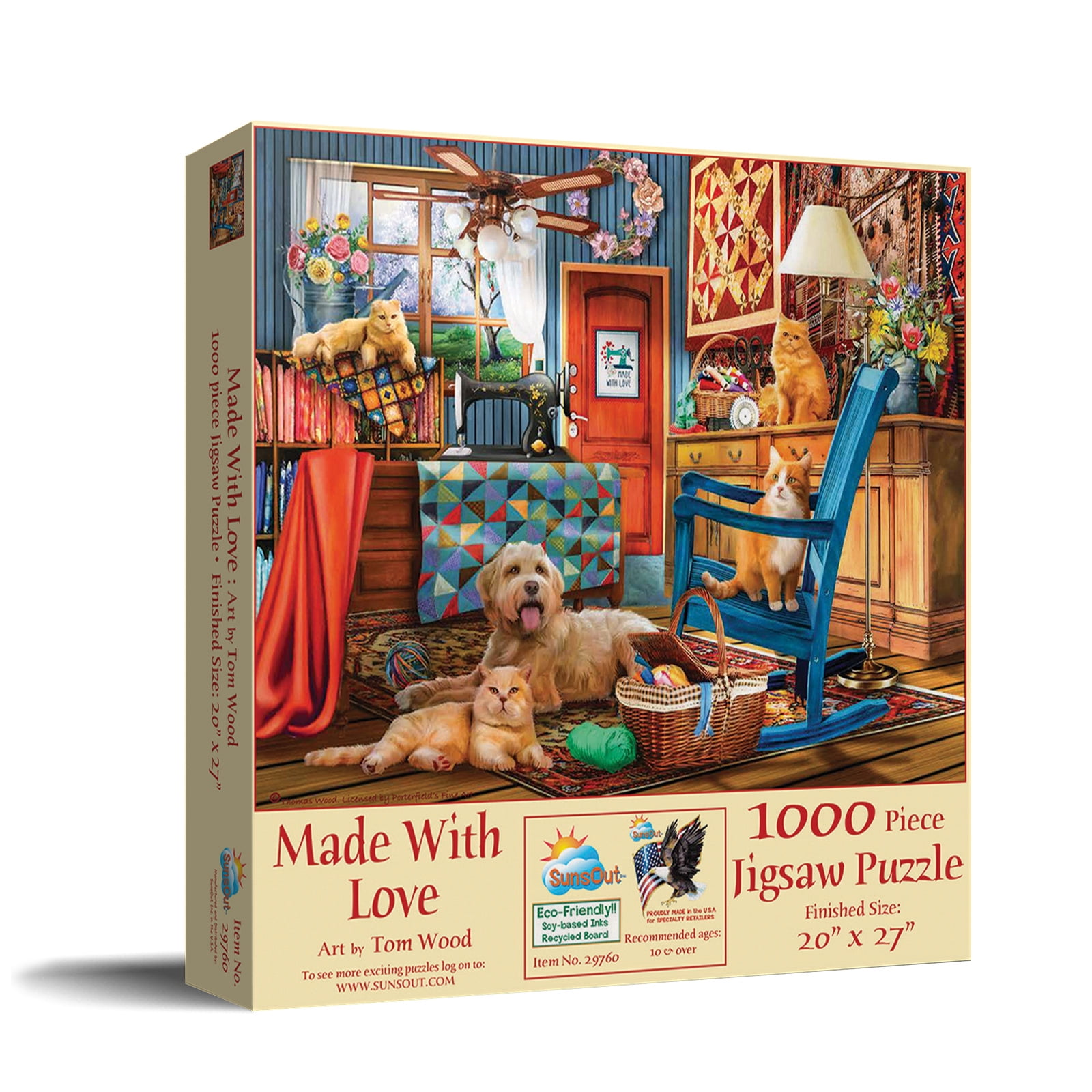 SUNSOUT INC - Made With Love - 1000 pc Jigsaw Puzzle by Artist: Tom ...