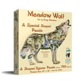 thumbnail image 1 of SUNSOUT INC - Meadow Wolf - 750 pc Special Shape Jigsaw Puzzle by Artist: Giordano Studios - Finished Size 27" x 35" - MPN# 96038, 1 of 5
