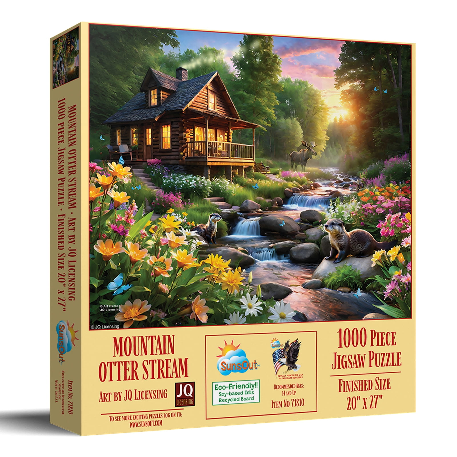 SUNSOUT Canyon Express 1000 Piece Jigsaw Puzzle | Winter Train Scene By Kevin Daniel, 20x27 Inches, Made In USA