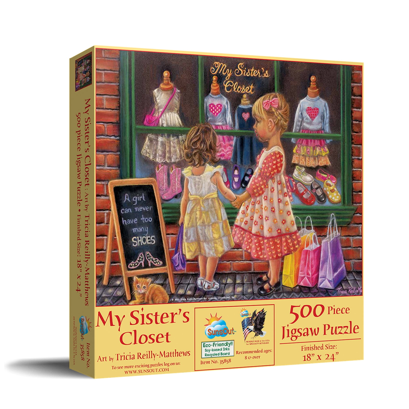 SUNSOUT INC - My Sister's Closet - 500 pc Jigsaw Puzzle by Artist