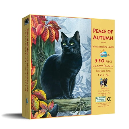 SUNSOUT INC - Peace of Autumn - 550 pc Jigsaw Puzzle by Artist: Irina Garmashova-Cawton - Finished Size 15" x 24" - MPN# 39410