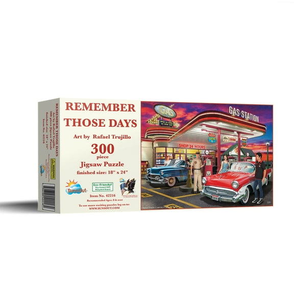 SUNSOUT INC - Remember Those Days - 300 pc Jigsaw Puzzle by Artist: Rafael Trujillo - Finished Size 18" x 24" - MPN# 42216