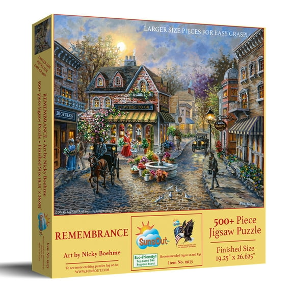 SUNSOUT INC - Remembrance - 500 pc Large Piece Jigsaw Puzzle by Artist: Nicky Boehme - MPN # 19175