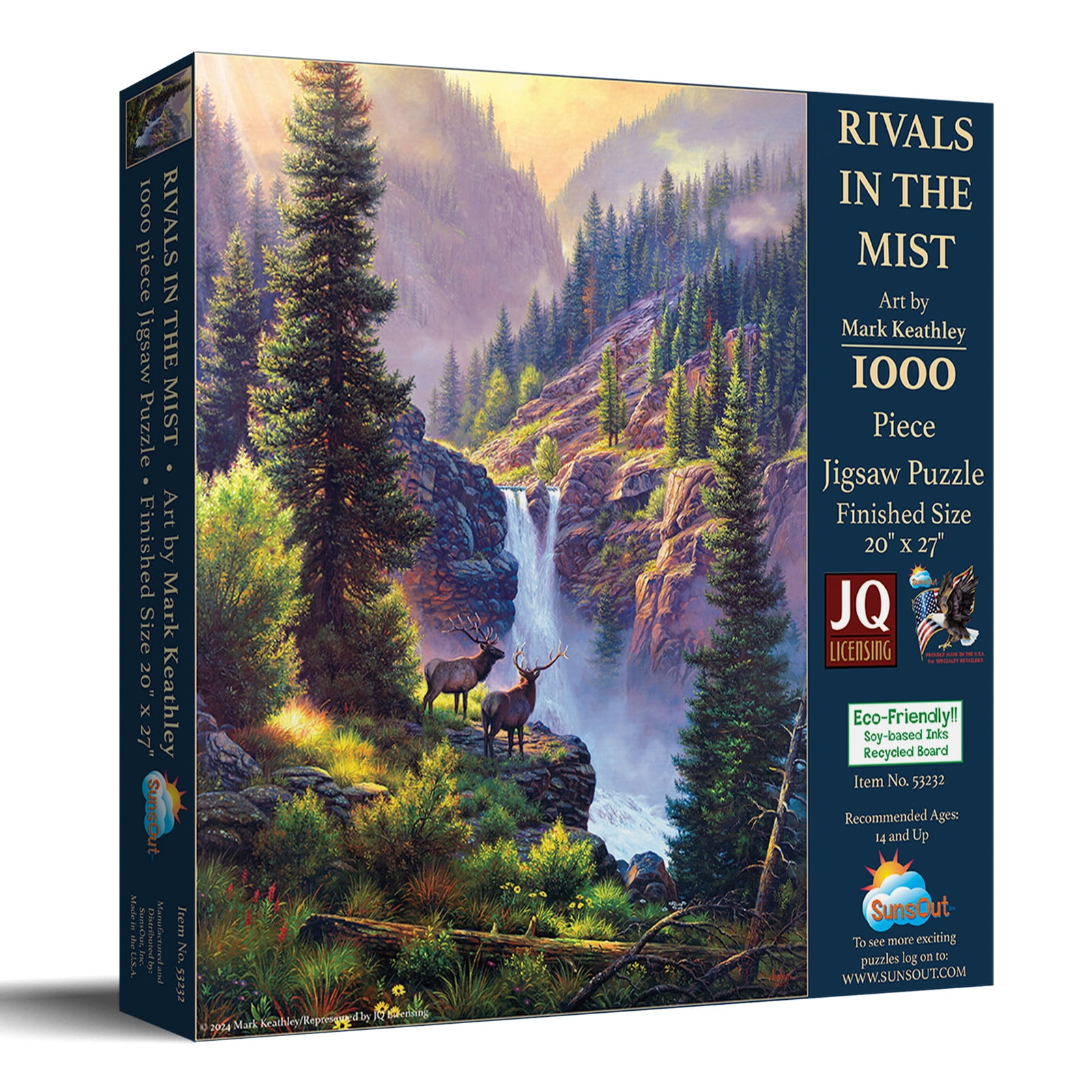 Rivals in the Mist 1000 Piece Nature Scene Jigsaw Puzzle