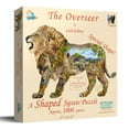 thumbnail image 1 of SUNSOUT INC - The Overseer 1000 pc Lion Shaped Jigsaw Puzzle - MPN # 95484, 1 of 5