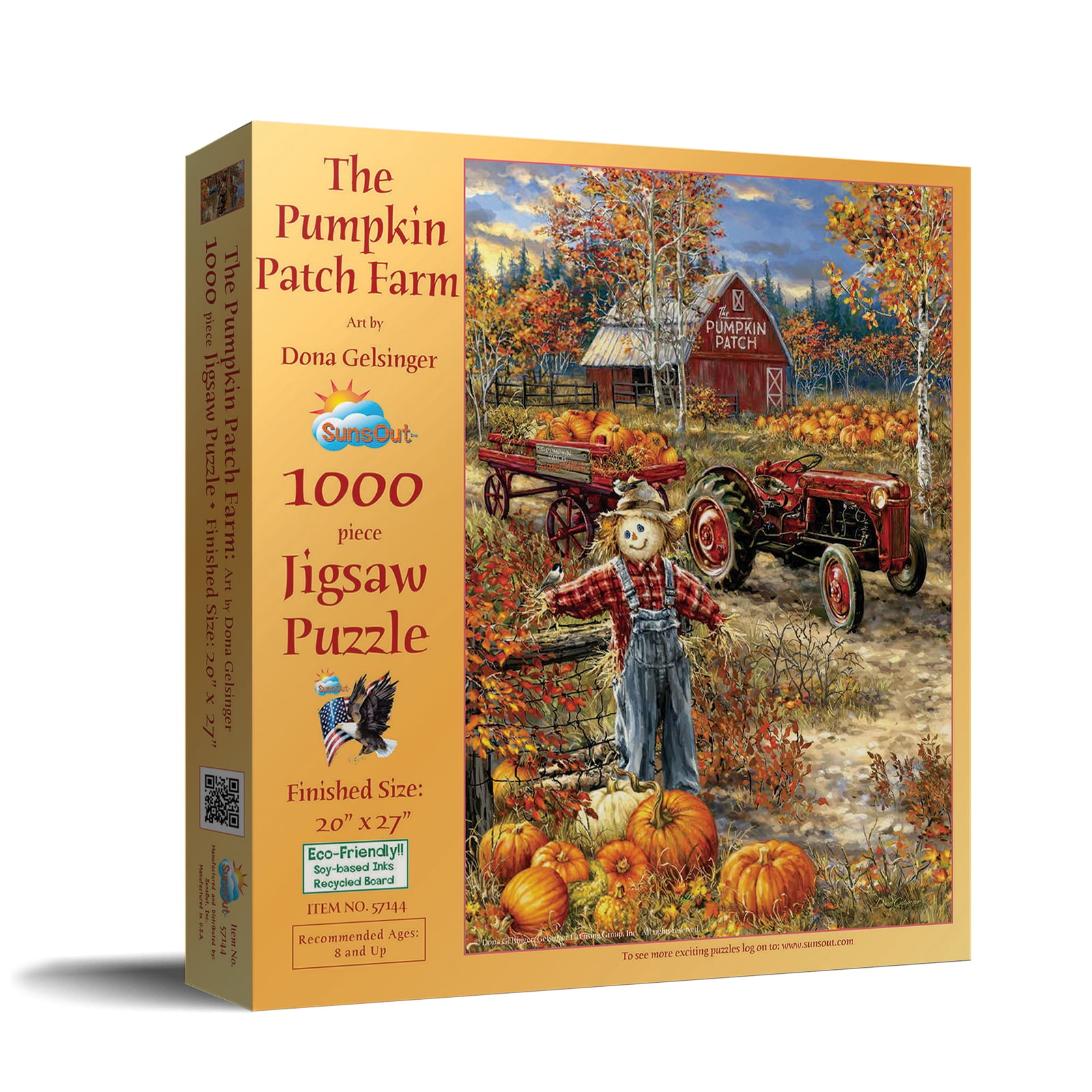 SUNSOUT INC - The Pumpkin Patch Farm - 1000 pc Jigsaw Puzzle by Artist ...