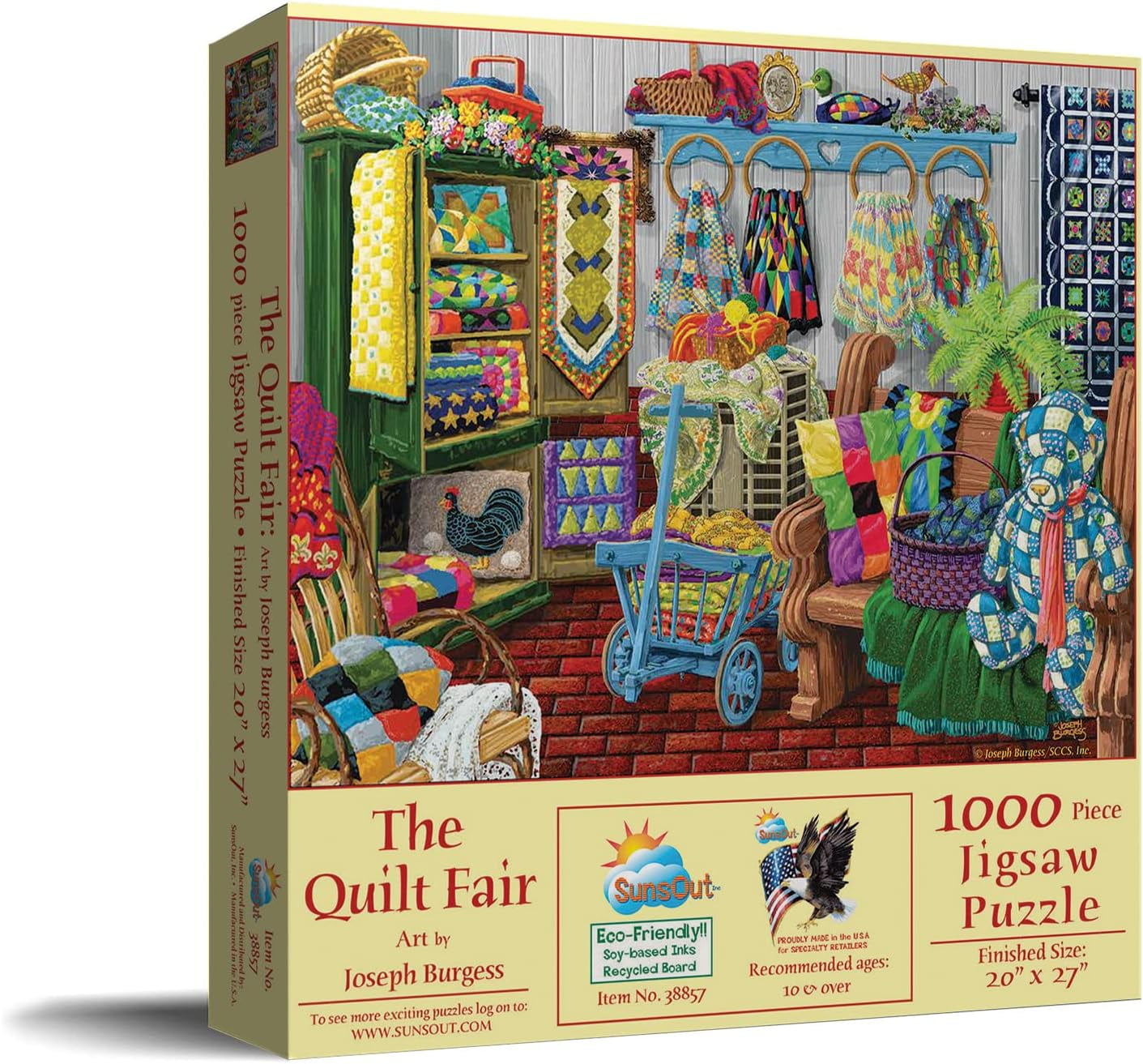 SUNSOUT INC - The Quilt Fair - 1000 pc Jigsaw Puzzle by Artist: Joseph ...