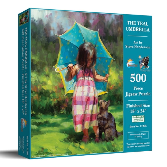 SUNSOUT "Grandfather Earth" 500-Piece Jigsaw Puzzle By David Behrens - 18x24 Inches, Made In USA