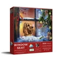 thumbnail image 1 of SUNSOUT INC - Window Seat - 500 pc Jigsaw Puzzle by Artist: Giordano Studios - Finished Size 18" x 24" Christmas - MPN# 37248, 1 of 5