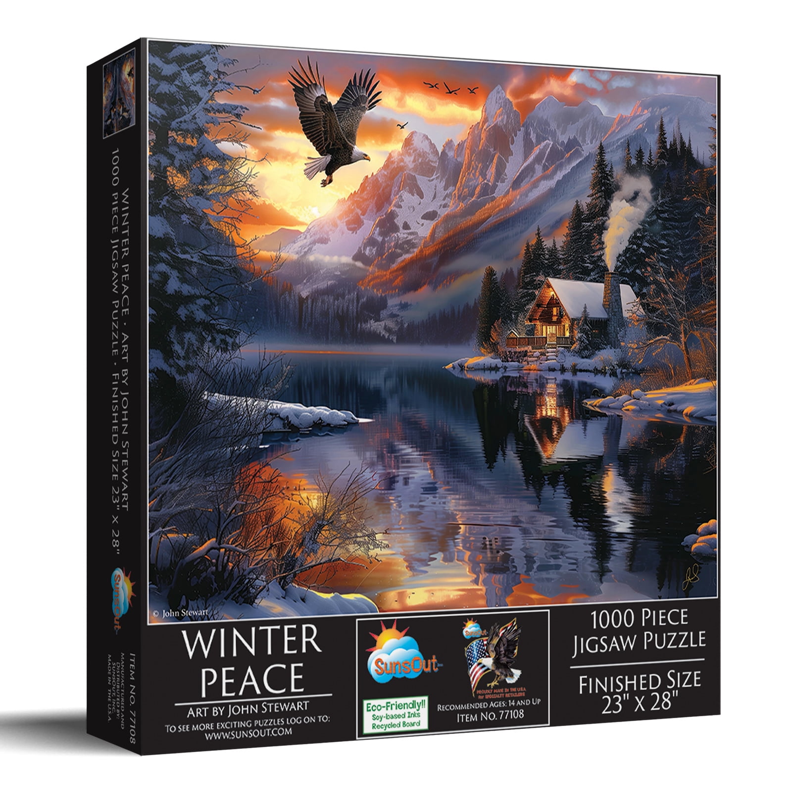 SUNSOUT "Summer Swim" 500 Piece Jigsaw Puzzle By John Stewart - 18x24 Inch Finished Size