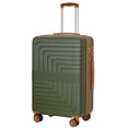 thumbnail image 1 of SUNSPIRE 26 Inch Checked Luggage Durable Hardshell Suitcase TSA Lock YKK Zipper PC+ABS Hardside Spinner Wheels Rolling Lightweight Traveling Green, 1 of 8