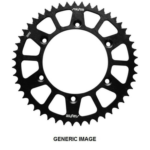SUNSTAR Works Triplestar Rear Aluminum Sprocket Black 51T for OFFROAD SUZUKI YZ250F 2009-2011