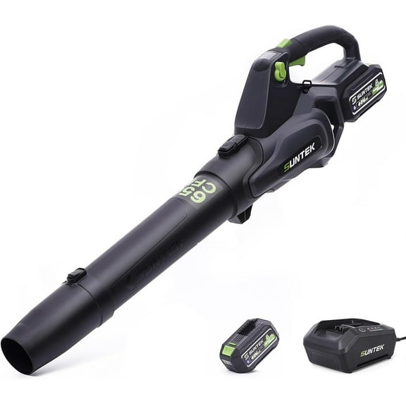 SUNTEK 40V 650CFM Cordless Leaf Blower with 4.0Ah Battery and Rapid Charger, IOT and APP Connection