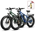 thumbnail image 1 of SUNTIBYE 2Pcs EB26 Electric Bike,Fat Tire Ebike for Adults, 1000W Motor, Peak 1500W Mountain Bike 26"x4", 48V 15Ah UL2849, 1 of 11