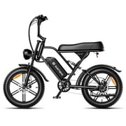 SUNTIBYE V9-G60 Retro Electric Mountain Bike 20in x 4.0 Fat Tire Electric Bike Peak 1500W Ebike 48V 20Ah UL2849
