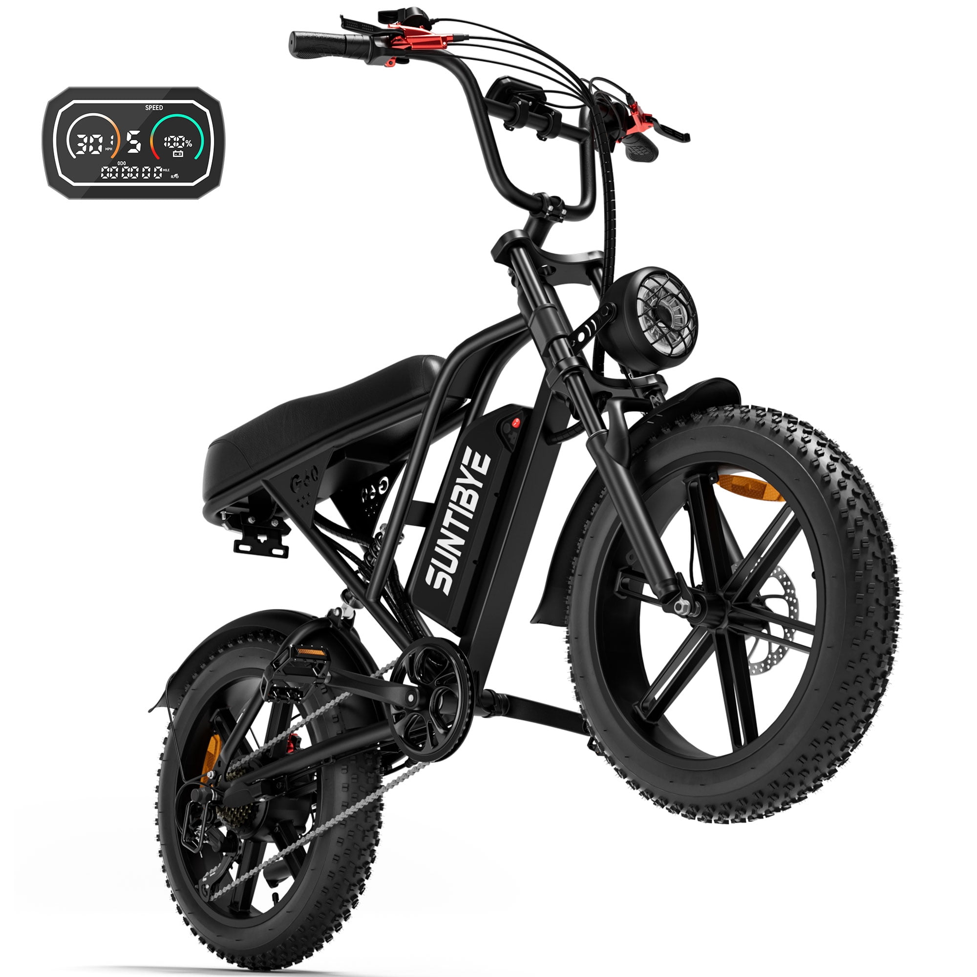 Walmart discount codes: Walmart Black Friday Deals 2025 - SUNTIBYE G60 Fat Tire Electric Mountain Bike for Adults 20", 1500W 7-Speed Off-road Ebike, 30MPH & 70Miles, 48V 20Ah UL2849