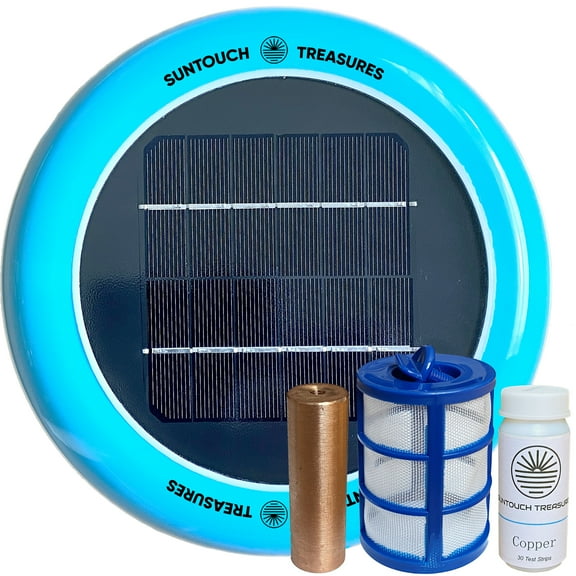 SUNTOUCH TREASURES - Solar Pool Maid Ionizer - Floating Booster & Mineral Maintenance System for Fresh & Salt Water Pools, Hassle-Free Pool Companion