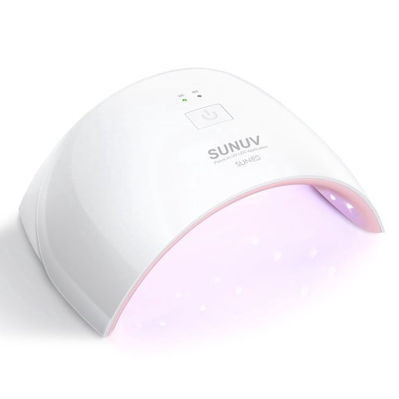 SUNUV UV Nail Lamp, LED Gel Nail Dryer with Sensor & 2 Timers, for Women & Girls, Pink